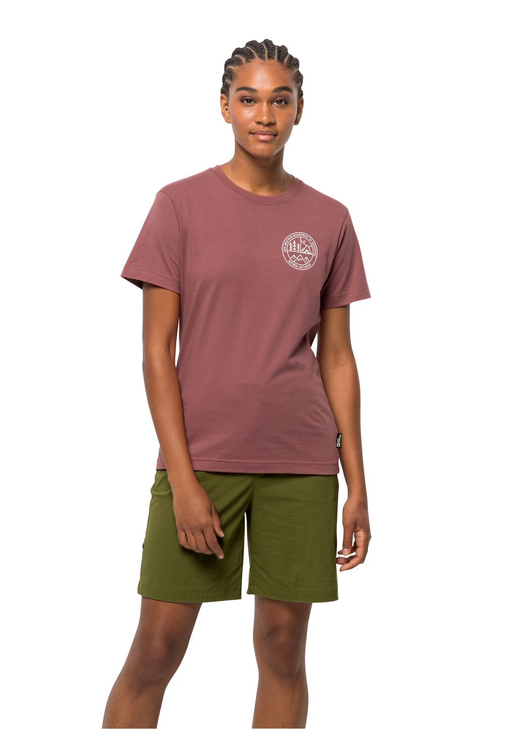 Jack Wolfskin Damen T-shirt aus Bio-Baumwolle Campfire T-Shirt Women S apple butter apple butter von Jack Wolfskin