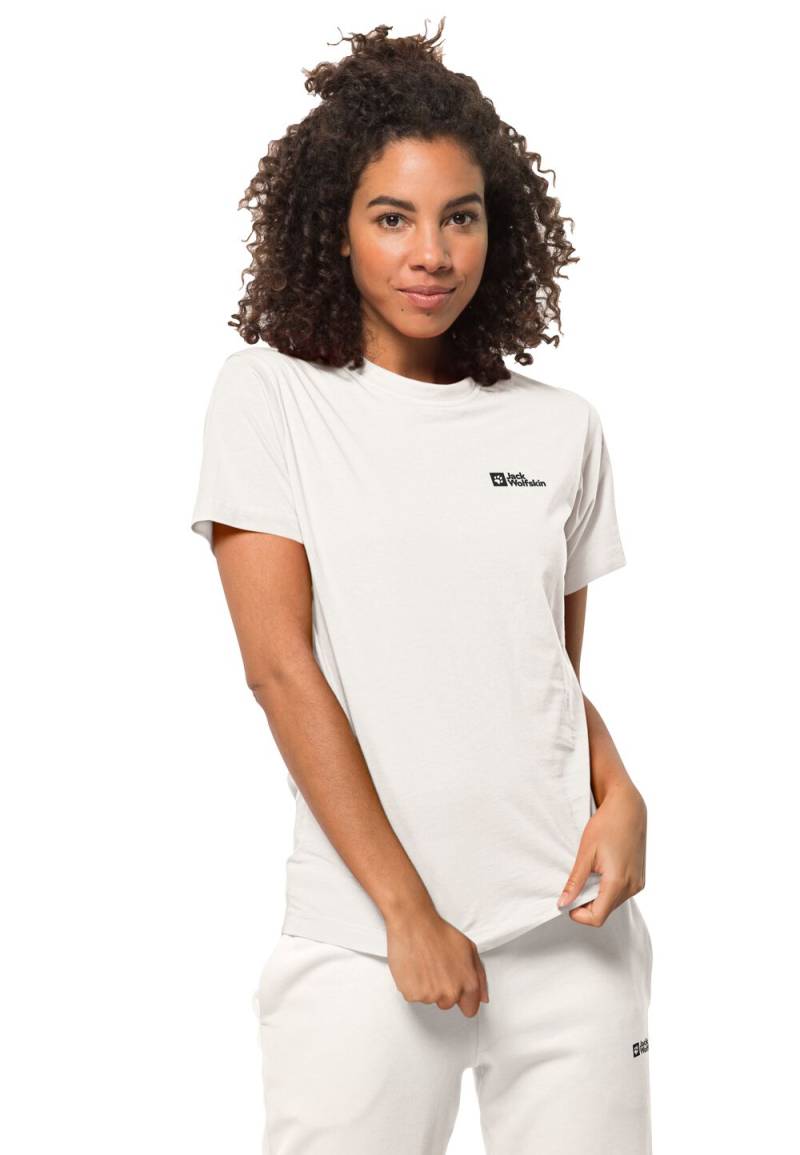 Jack Wolfskin T-Shirt aus Bio-Baumwolle Damen Essential T-Shirt Women S white White von Jack Wolfskin