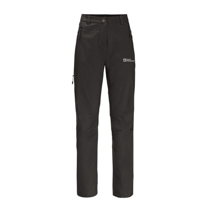 Jack Wolfskin Damen Wanderhose Active Track Pants W, schwarz, 38 von Jack Wolfskin