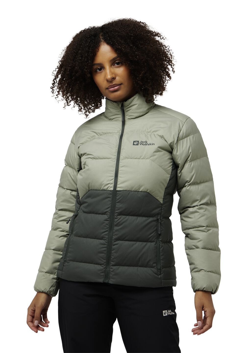 Jack Wolfskin Daunenjacke Damen Ather Down Jacket Women L slate green slate green von Jack Wolfskin