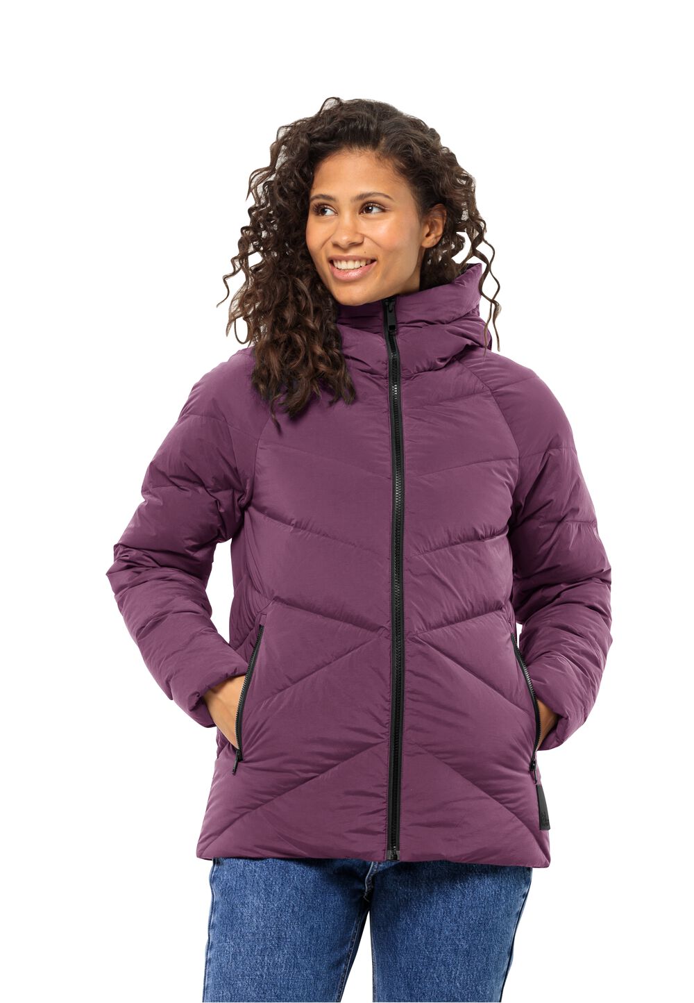 Jack Wolfskin Daunenjacke Damen Marienplatz Jacket Women RDS 2XL berry jam berry jam von Jack Wolfskin