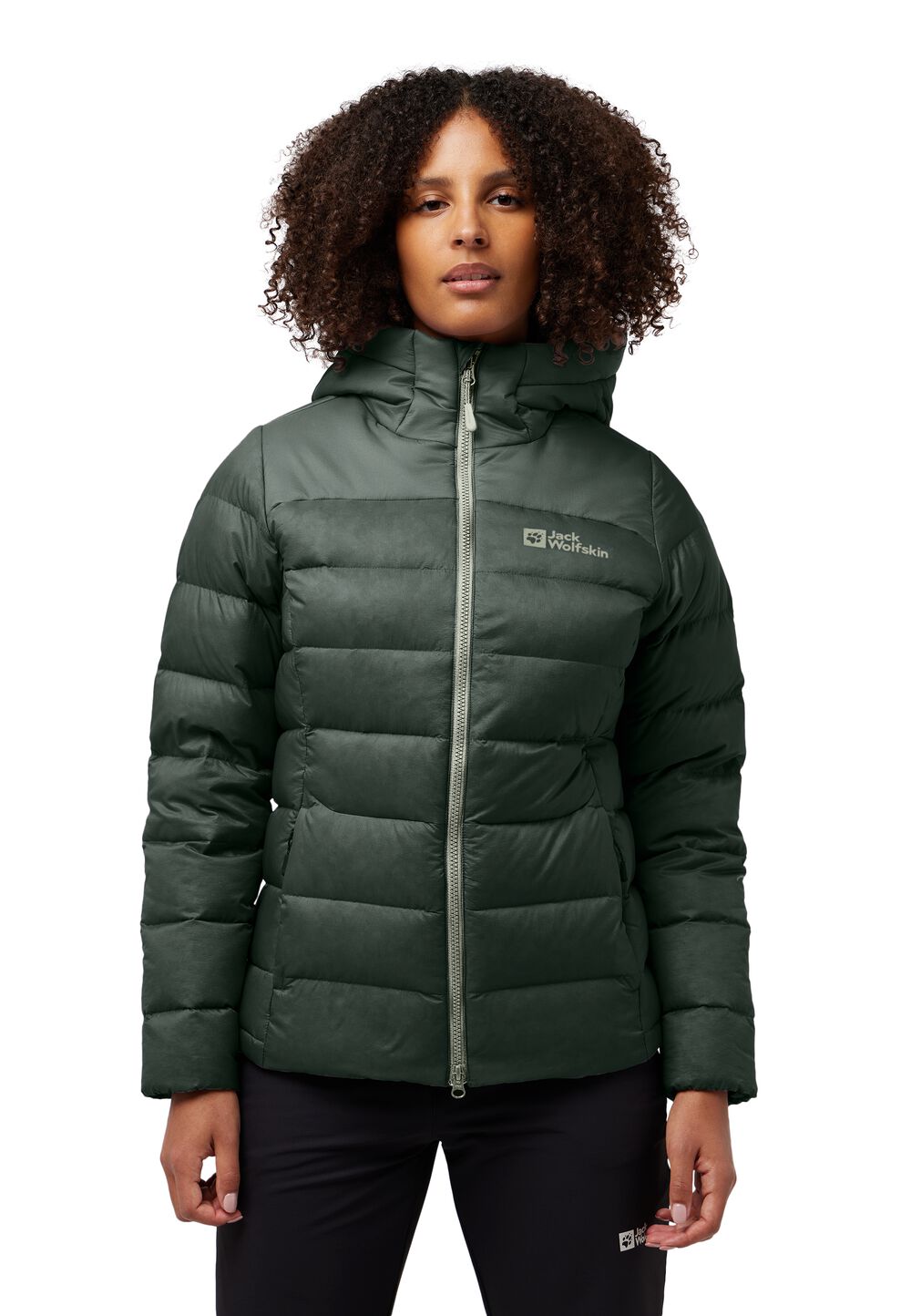 Jack Wolfskin Daunenjacke Damen Nebelhorn Down Hoody Women RDS M slate green slate green von Jack Wolfskin