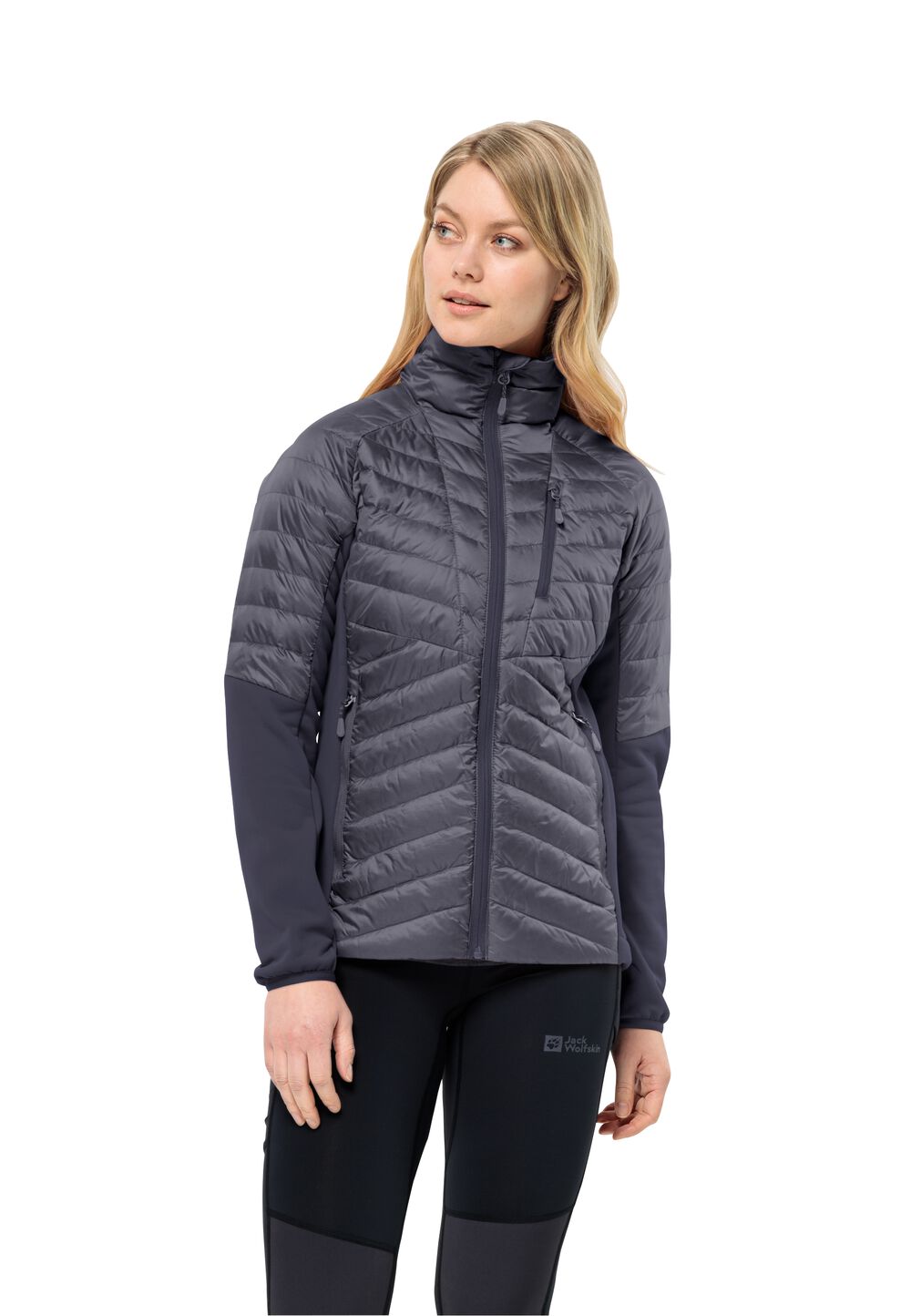 Jack Wolfskin Daunenjacke Damen Nebelhorn Down Hybrid Women L dolphin dolphin von Jack Wolfskin