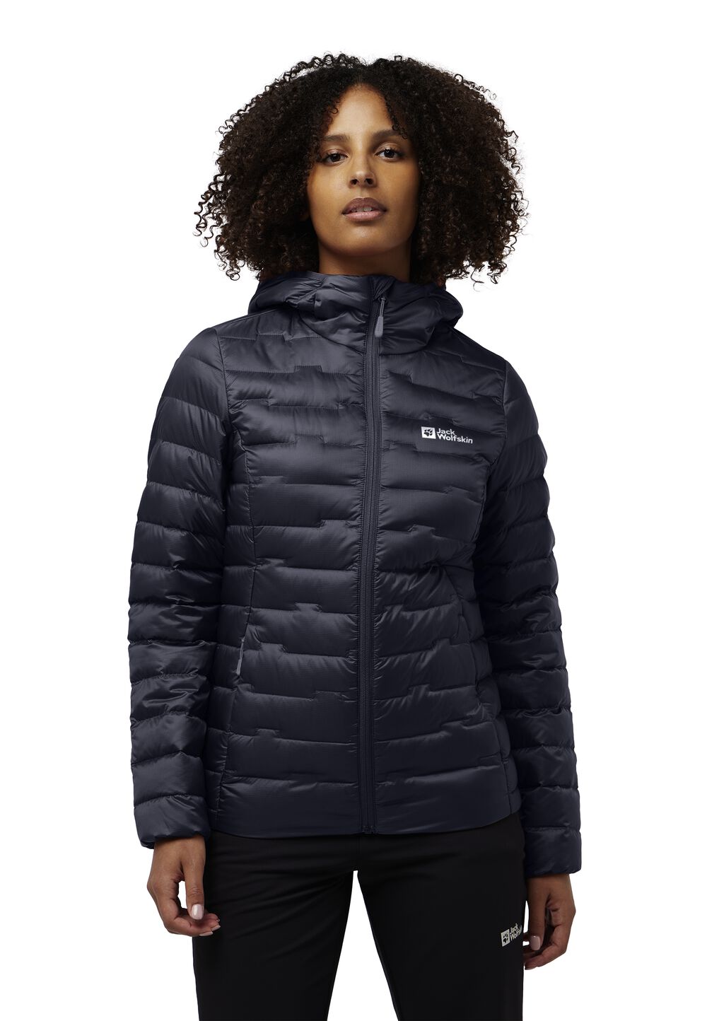 Jack Wolfskin Daunenjacke Damen Passamani Down Hoody Women RDS L graphite Graphite von Jack Wolfskin