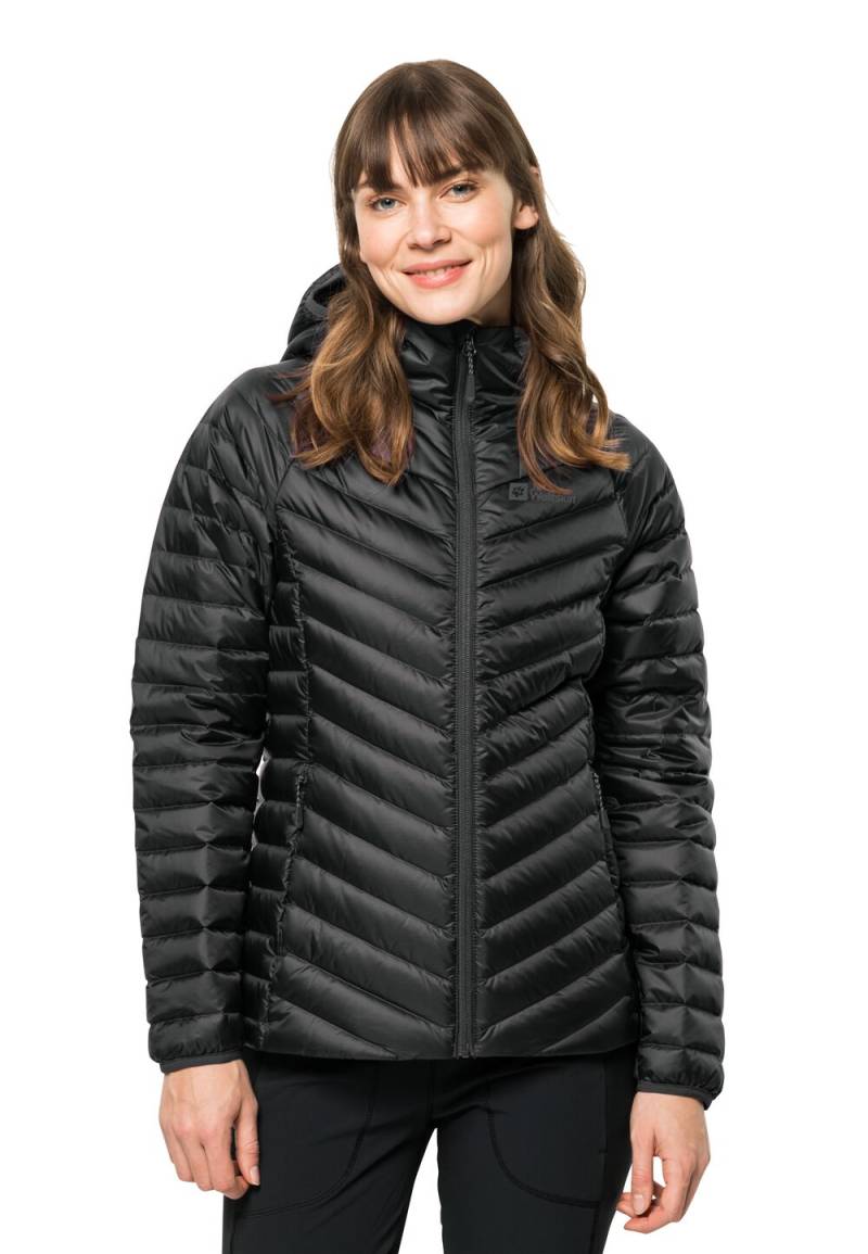 Jack Wolfskin Daunenjacke Damen Passamani Down Hoody Women L black black von Jack Wolfskin