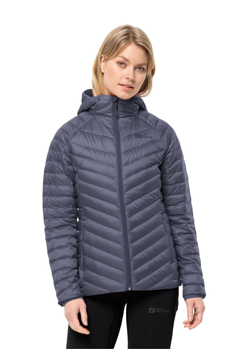 Jack Wolfskin Daunenjacke Damen Passamani Down Hoody Women M dolphin dolphin von Jack Wolfskin