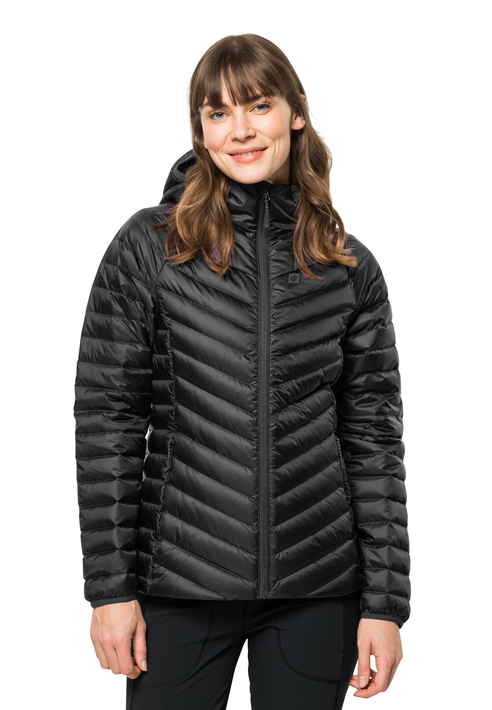 Jack Wolfskin Daunenjacke Damen Passamani Down Hoody Women S schwarz black von Jack Wolfskin