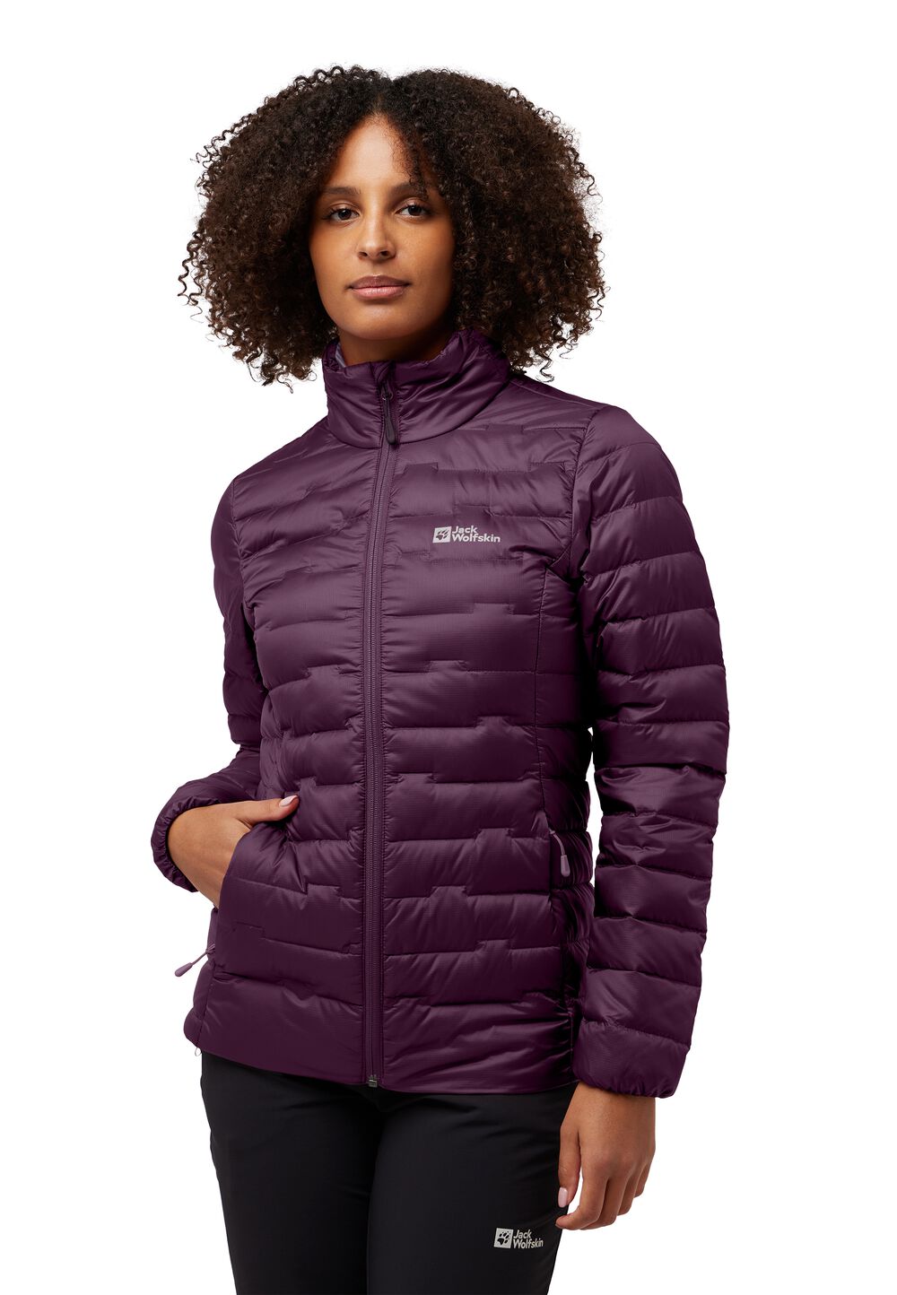 Jack Wolfskin Daunenjacke Damen Passamani Down Jacket Women RDS 2XL midnight plum midnight plum von Jack Wolfskin