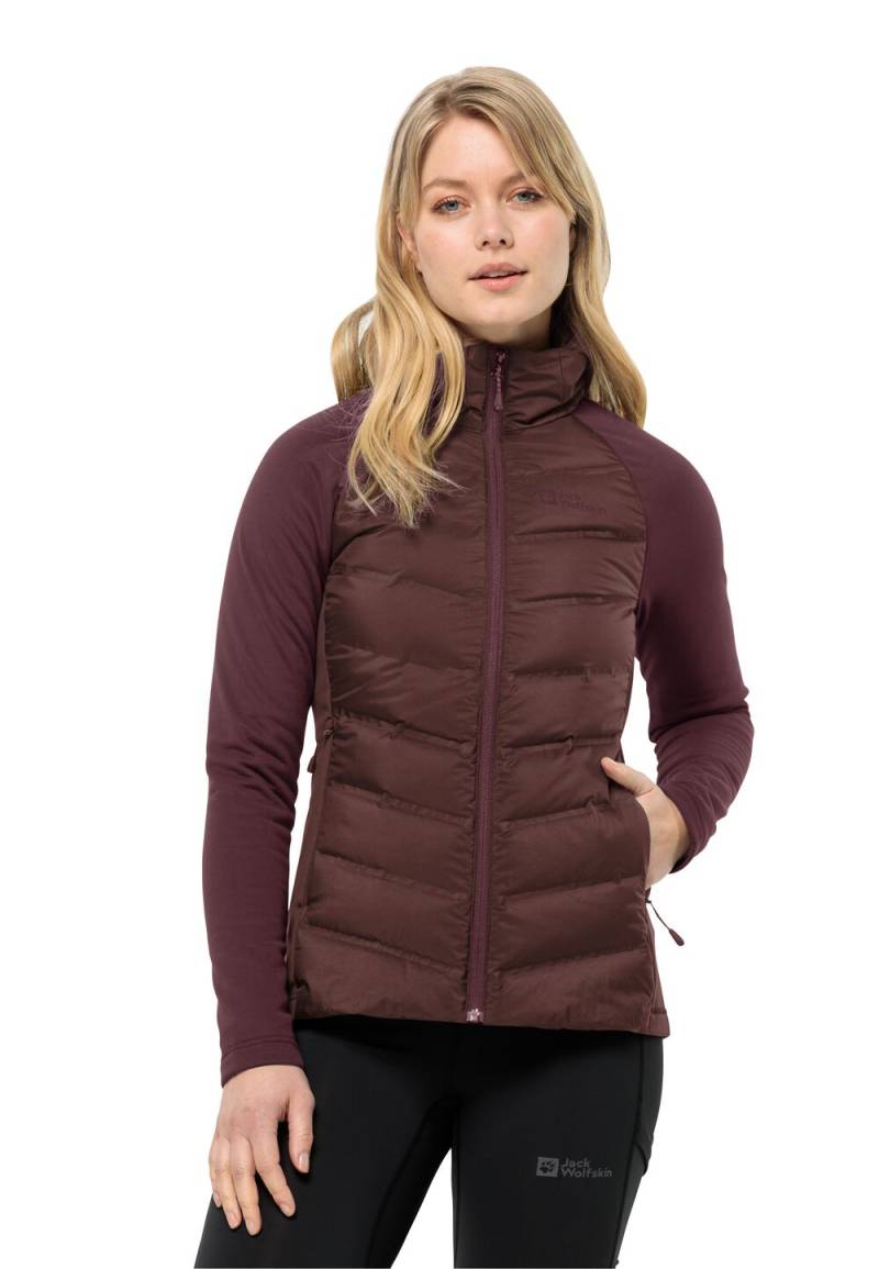 Jack Wolfskin Daunenjacke Damen Tasman Down Hybrid Women M dark maroon dark maroon von Jack Wolfskin