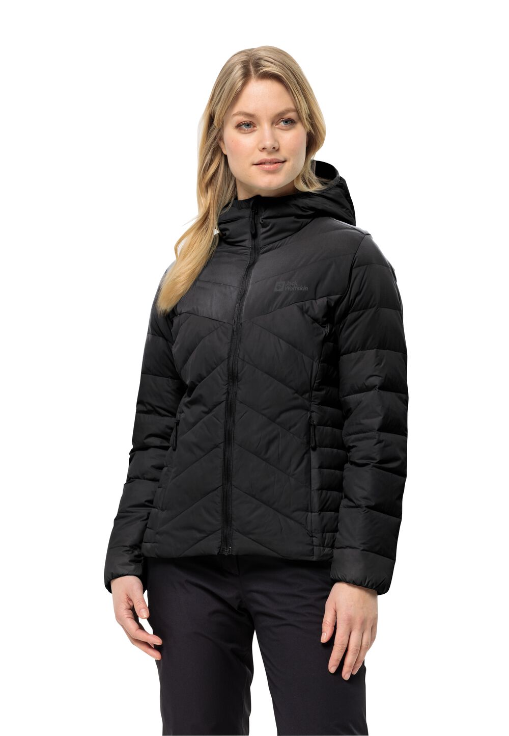 Jack Wolfskin Daunenjacke Damen Tundra Down Hoody Women L schwarz black von Jack Wolfskin