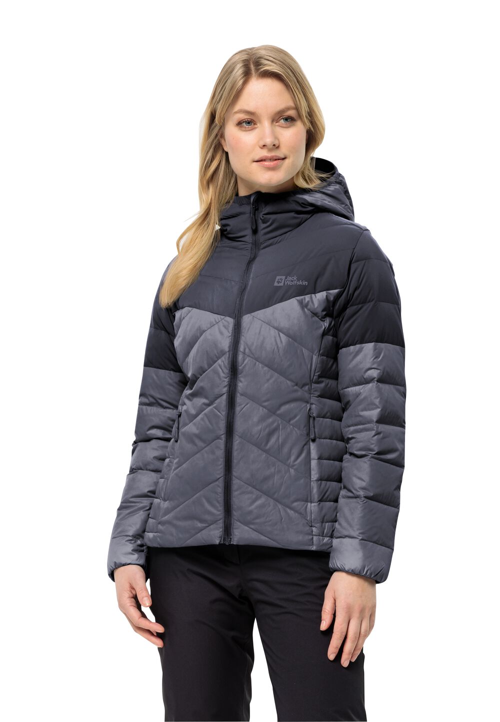 Jack Wolfskin Daunenjacke Damen Tundra Down Hoody Women S dolphin dolphin von Jack Wolfskin