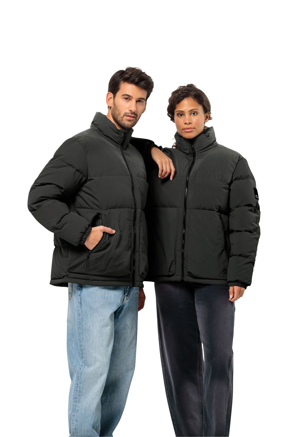 Jack Wolfskin Daunenjacke Dellbrueck Jacket XXL granite black granite black von Jack Wolfskin