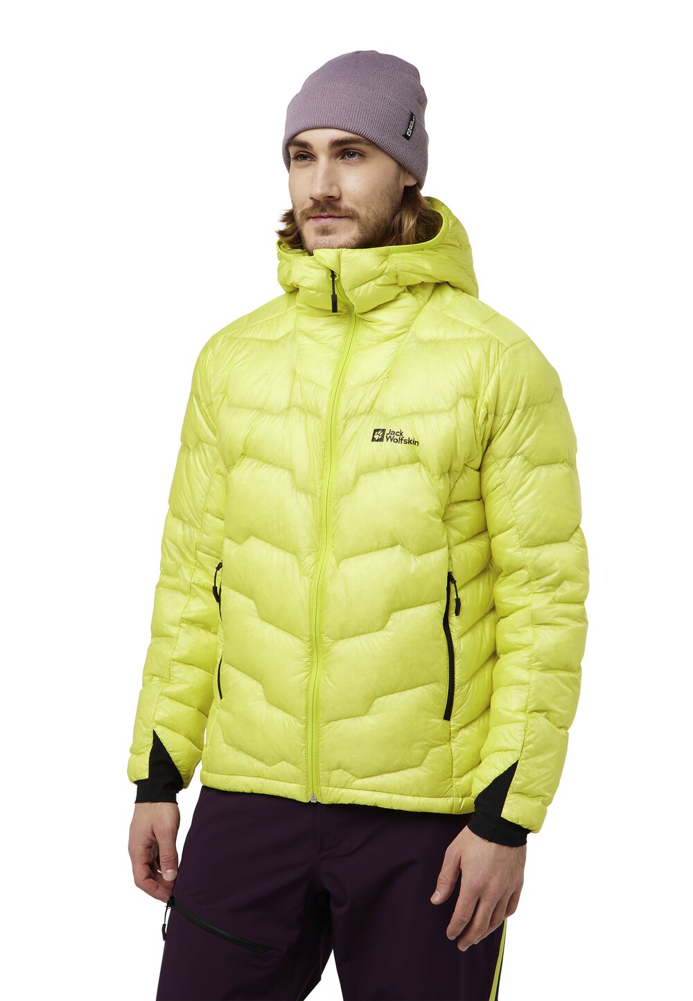 Jack Wolfskin Daunenjacke Herren Alpspitze Down Hoody Men L firefly Firefly von Jack Wolfskin