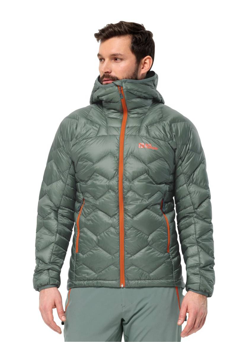 Jack Wolfskin Daunenjacke Herren Alpspitze Down Hoody Men XXL hedge green hedge green von Jack Wolfskin