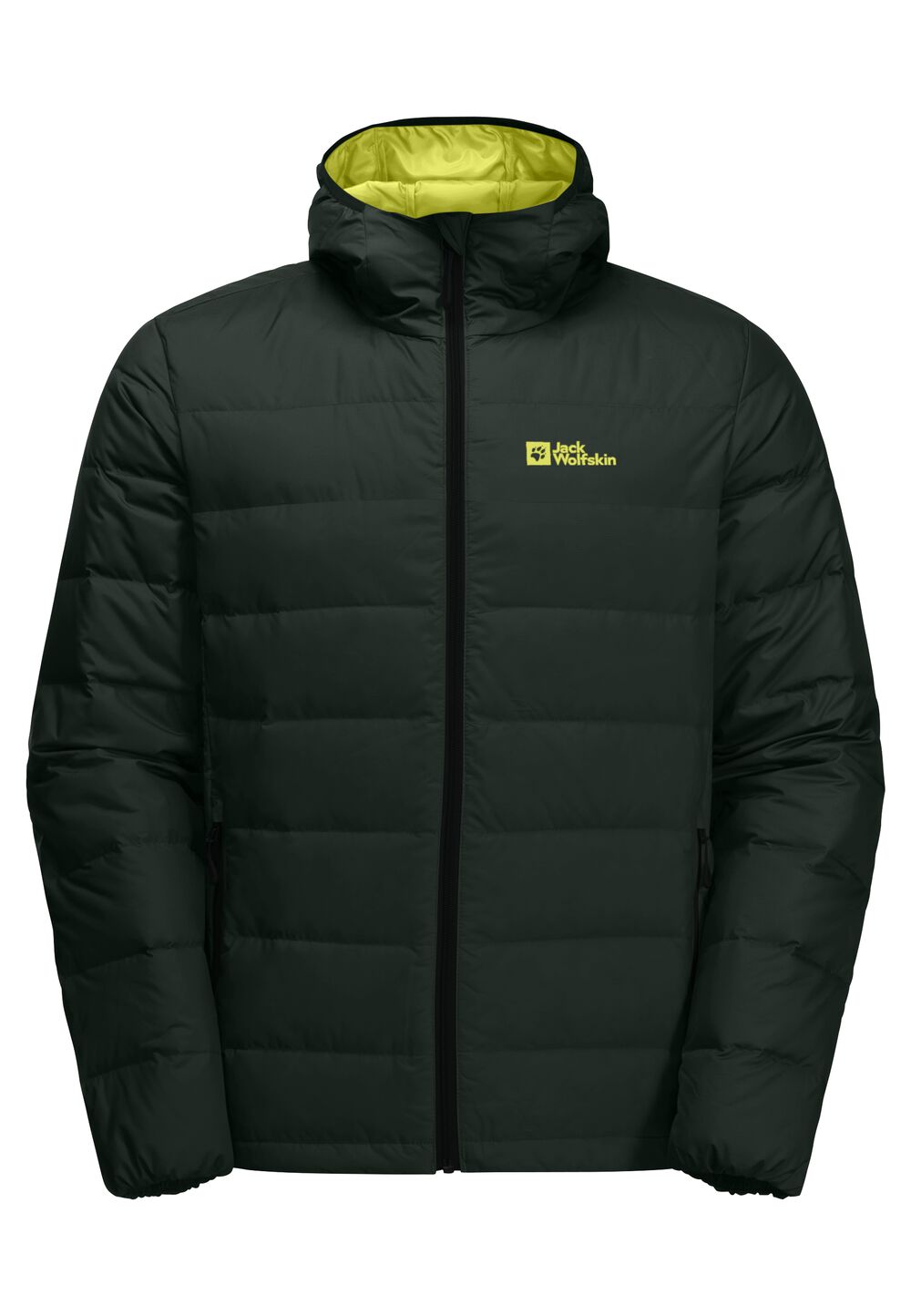 Jack Wolfskin Daunenjacke Herren Ather Down Hoody Men RDS 2XL black olive / firefly black olive / firefly von Jack Wolfskin