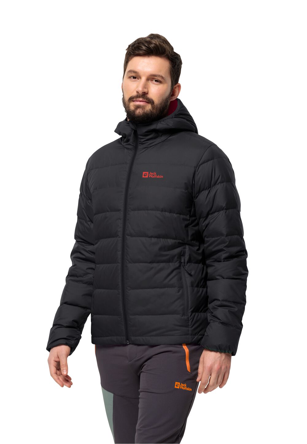 Jack Wolfskin Daunenjacke Herren Ather Down Hoody Men RDS L phantom Phantom von Jack Wolfskin