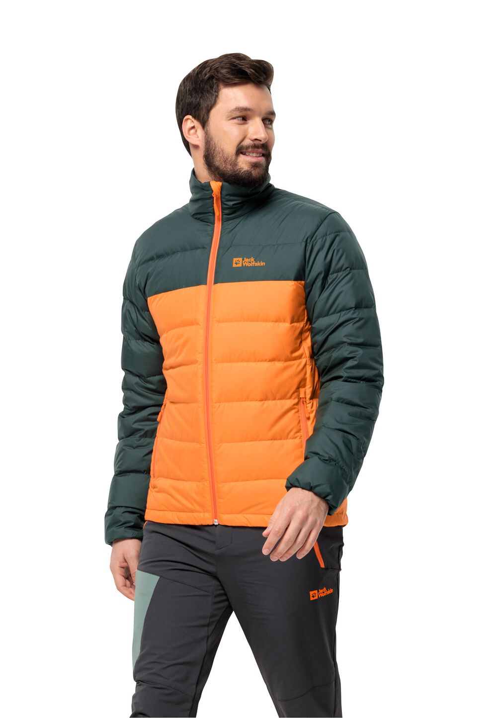 Jack Wolfskin Daunenjacke Herren Ather Down Jacket Men XXL orange dragon fire von Jack Wolfskin