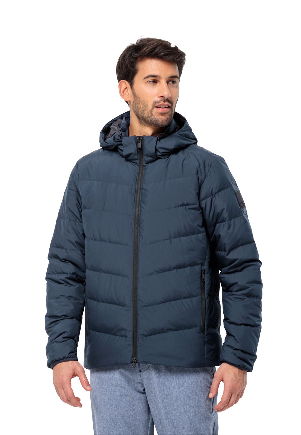 Jack Wolfskin Daunenjacke Herren Colonius Jacket Men RDS L blau night blue von Jack Wolfskin