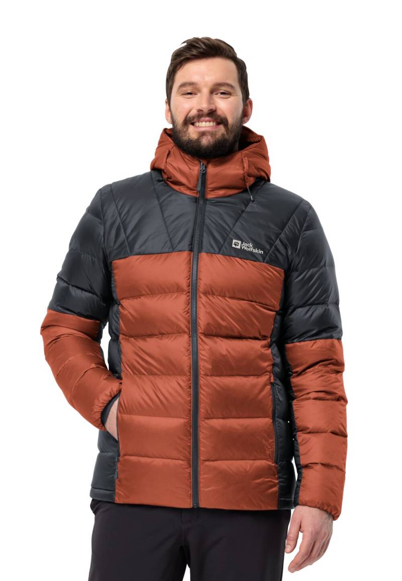 Jack Wolfskin Daunenjacke Herren Nebelhorn Down Hoody Men XXXL carmine carmine von Jack Wolfskin