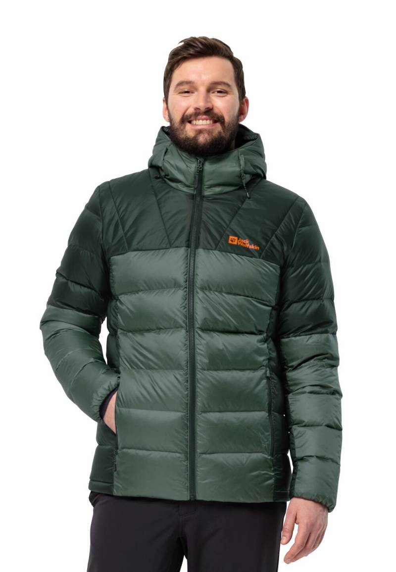 Jack Wolfskin Daunenjacke Herren Nebelhorn Down Hoody Men XXXL hedge green hedge green von Jack Wolfskin