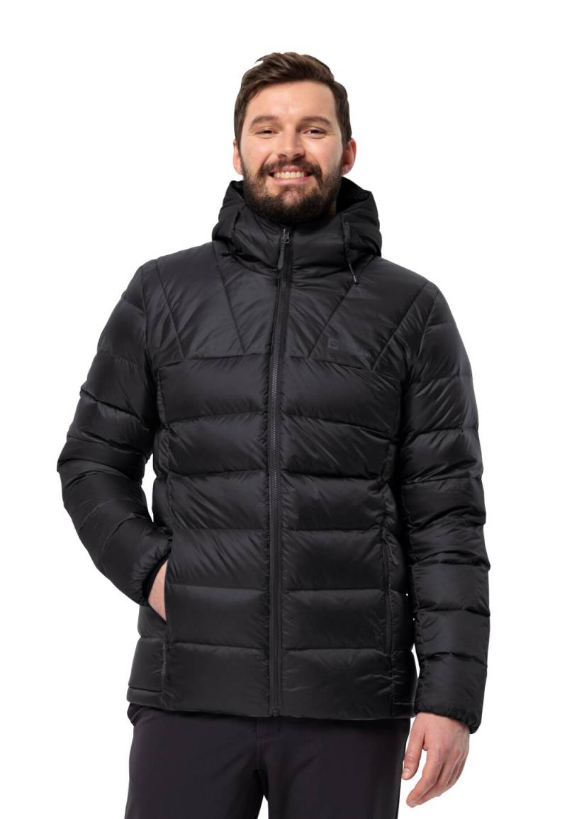 Jack Wolfskin Daunenjacke Herren Nebelhorn Down Hoody Men XXXL black black von Jack Wolfskin