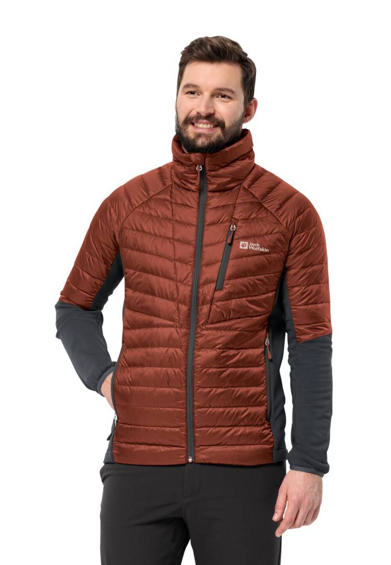 Jack Wolfskin Daunenjacke Herren Nebelhorn Down Hybrid Men XXXL carmine carmine von Jack Wolfskin