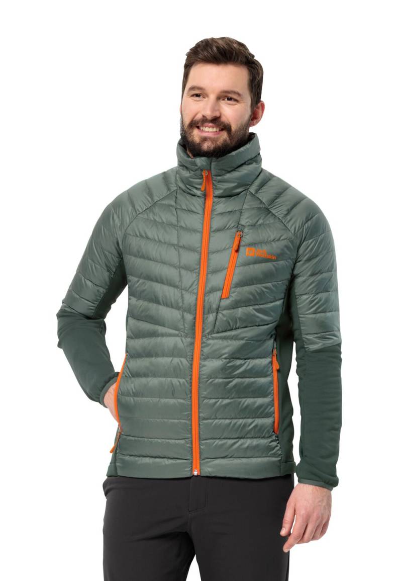 Jack Wolfskin Daunenjacke Herren Nebelhorn Down Hybrid Men XXXL hedge green Hedge Green von Jack Wolfskin