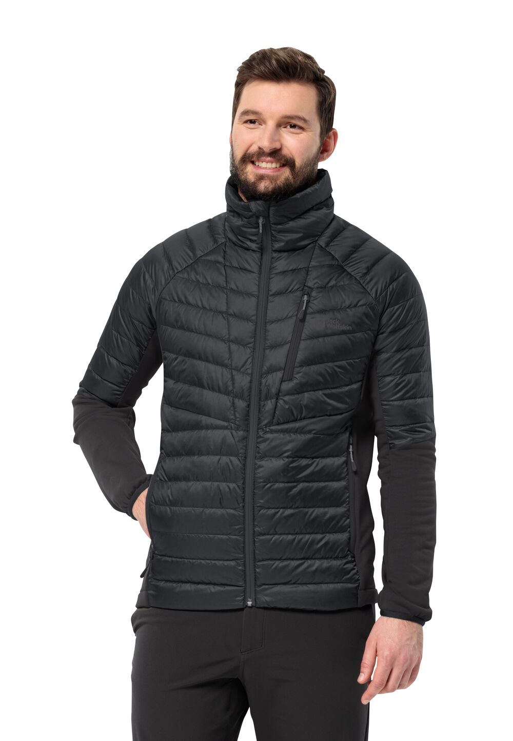 Jack Wolfskin Daunenjacke Herren Nebelhorn Down Hybrid Men S phantom Phantom von Jack Wolfskin