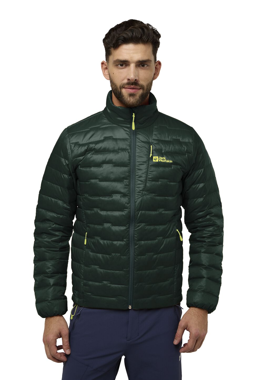 Jack Wolfskin Daunenjacke Herren Passamani Down Jacket Men M black olive black olive von Jack Wolfskin