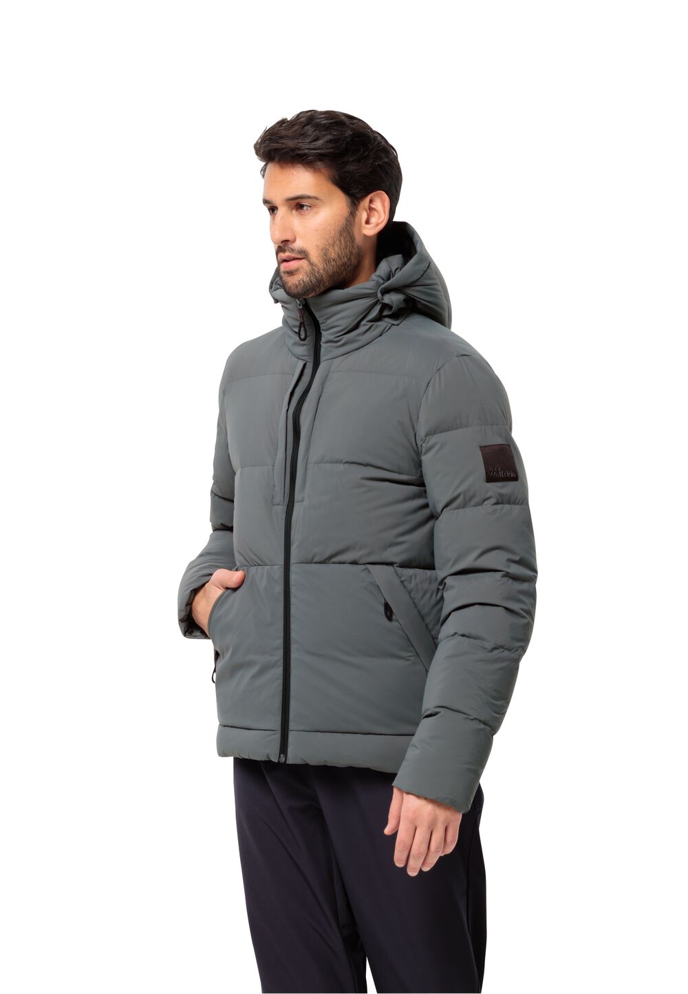 Jack Wolfskin Daunenjacke Herren Wandermood Down Jacket Men M grau slate green von Jack Wolfskin