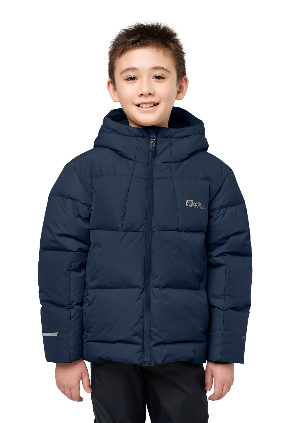 Jack Wolfskin Daunenjacke Kinder Actamic Down Jacket Kids RDS 128 blau night blue von Jack Wolfskin