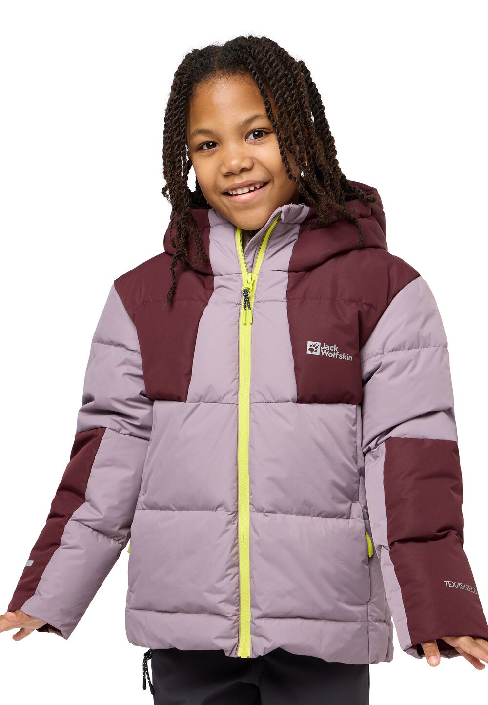 Jack Wolfskin Daunenjacke Kinder Actamic Down Jacket Kids RDS 128 wild blossom wild blossom von Jack Wolfskin