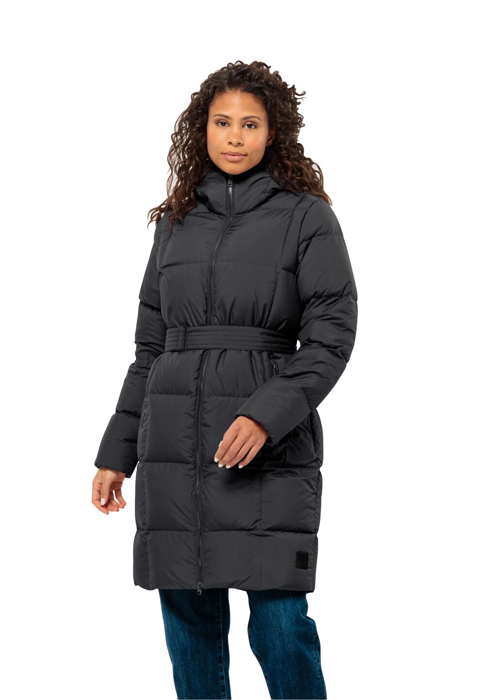 Jack Wolfskin Daunenmantel Damen Frozen Lake Coat Women L black black von Jack Wolfskin