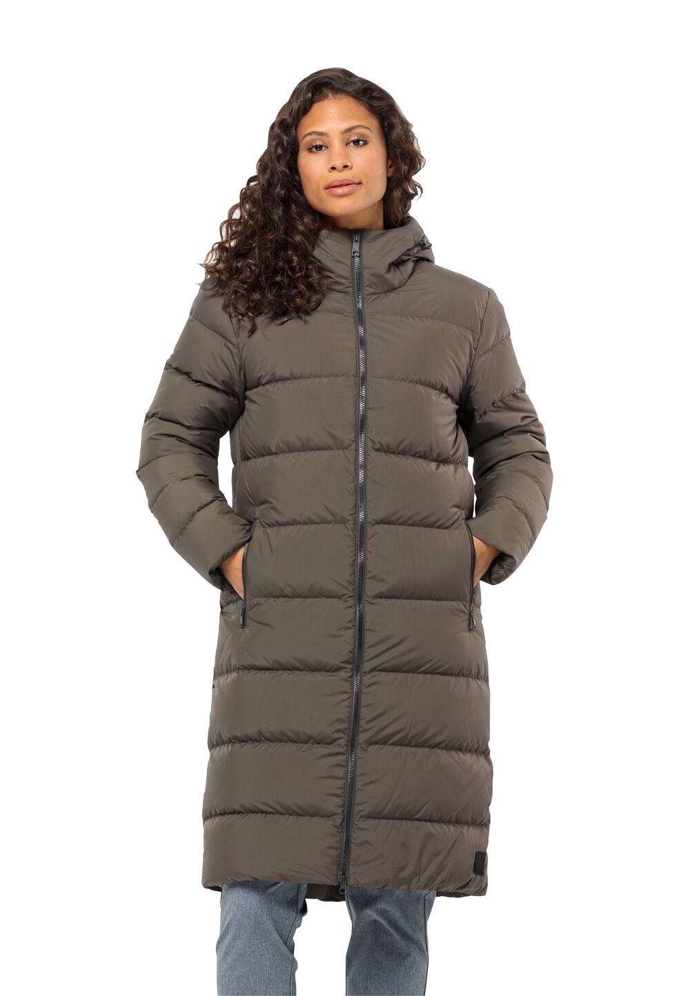 Jack Wolfskin Daunenmantel Damen Frozen Palace Coat Women L cold coffee cold coffee von Jack Wolfskin