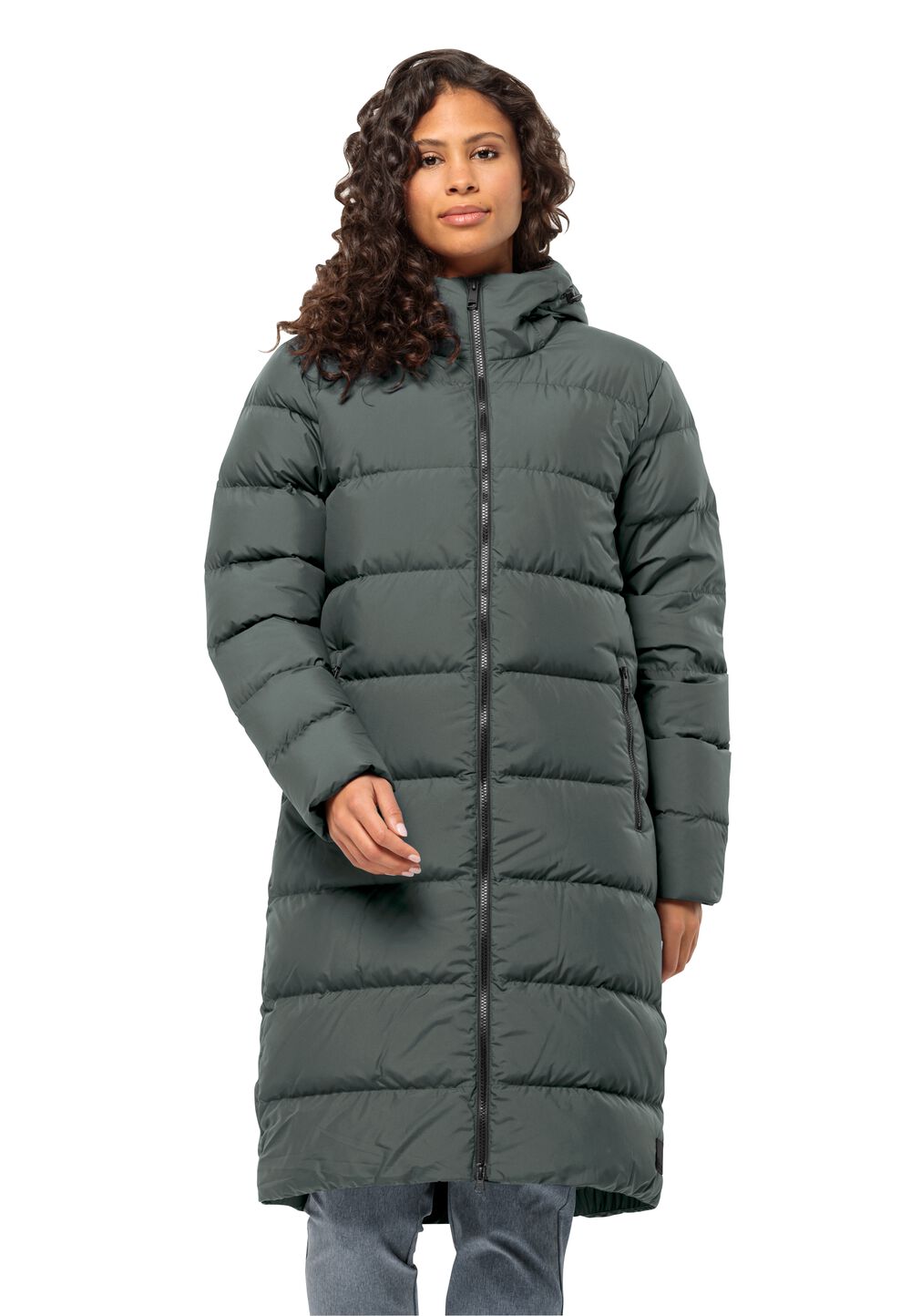 Jack Wolfskin Daunenmantel Damen Frozen Palace Coat Women L slate green slate green von Jack Wolfskin