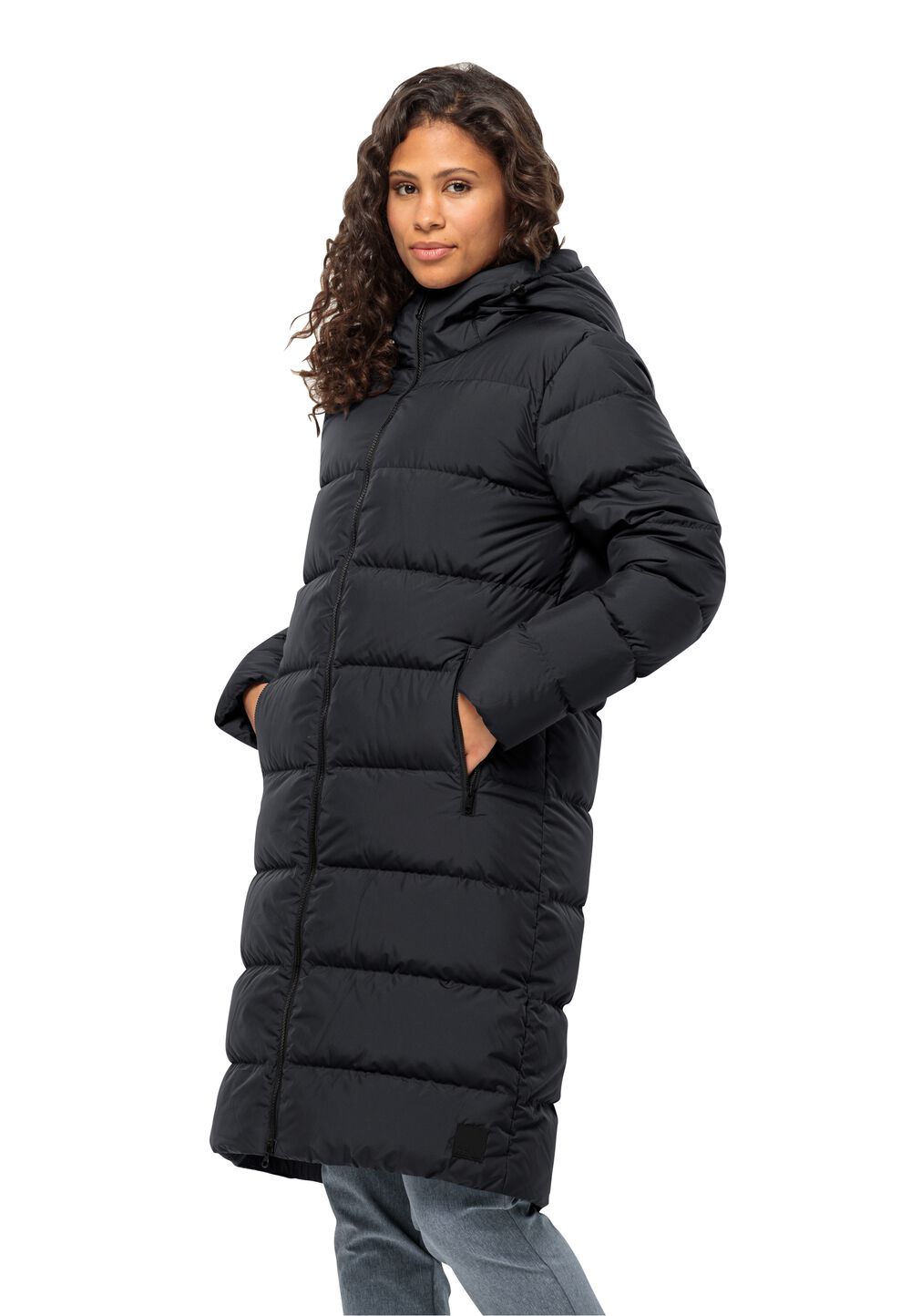 Jack Wolfskin Daunenmantel Damen Frozen Palace Coat Women RDS L black black von Jack Wolfskin