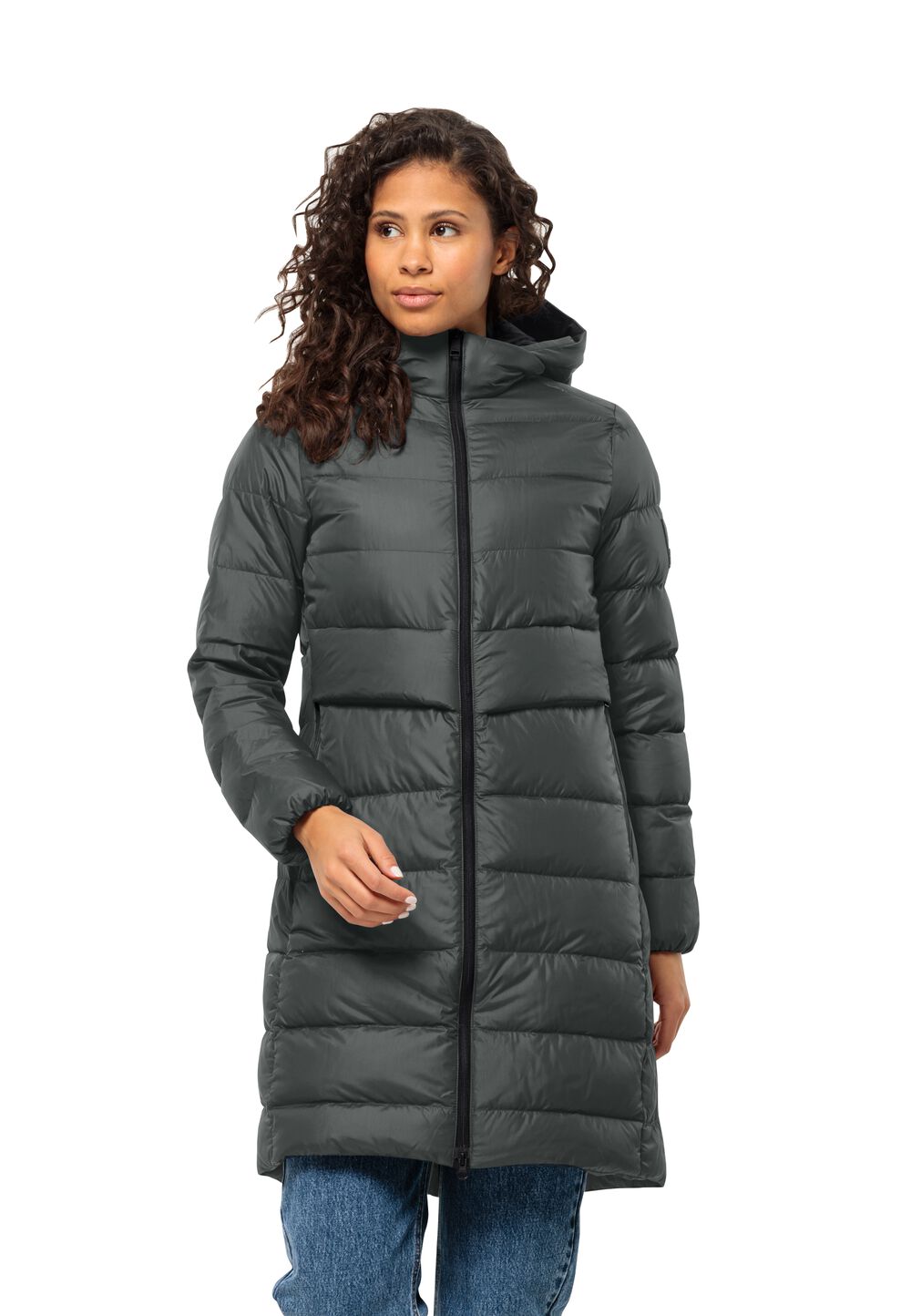 Jack Wolfskin Daunenmantel Damen Lenauplatz Coat Women L slate green slate green von Jack Wolfskin