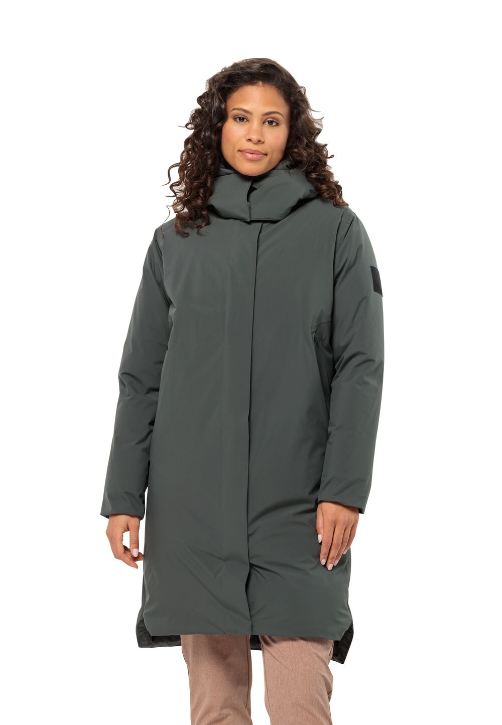 Jack Wolfskin Daunenmantel Damen Luisenplatz Coat Women L slate green slate green von Jack Wolfskin