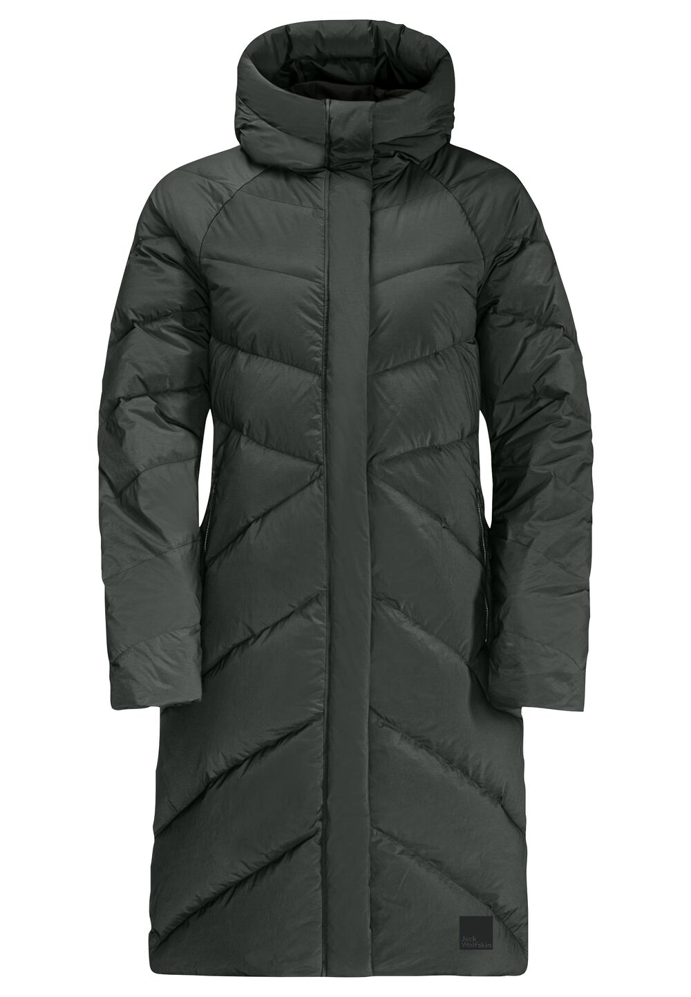 Jack Wolfskin Daunenmantel Damen Marienplatz Coat Women RDS 2XL slate green slate green von Jack Wolfskin