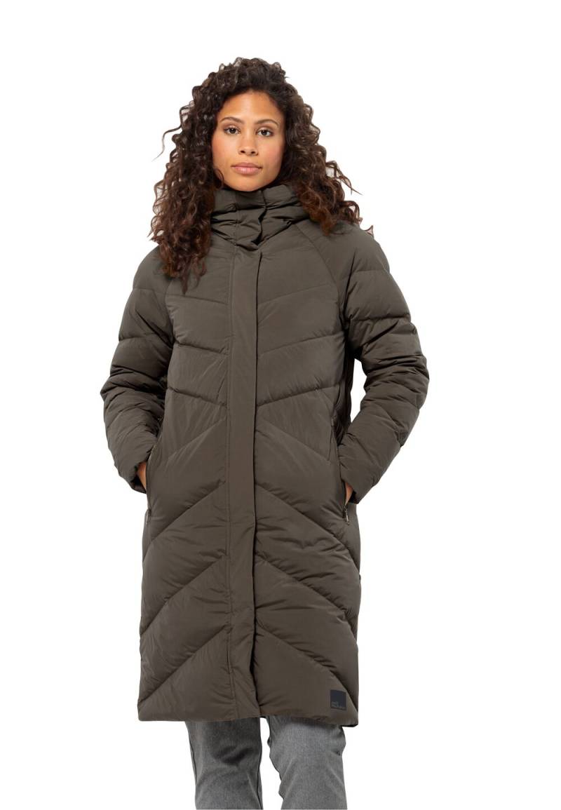 Jack Wolfskin Daunenmantel Damen Marienplatz Coat Women L cold coffee cold coffee von Jack Wolfskin