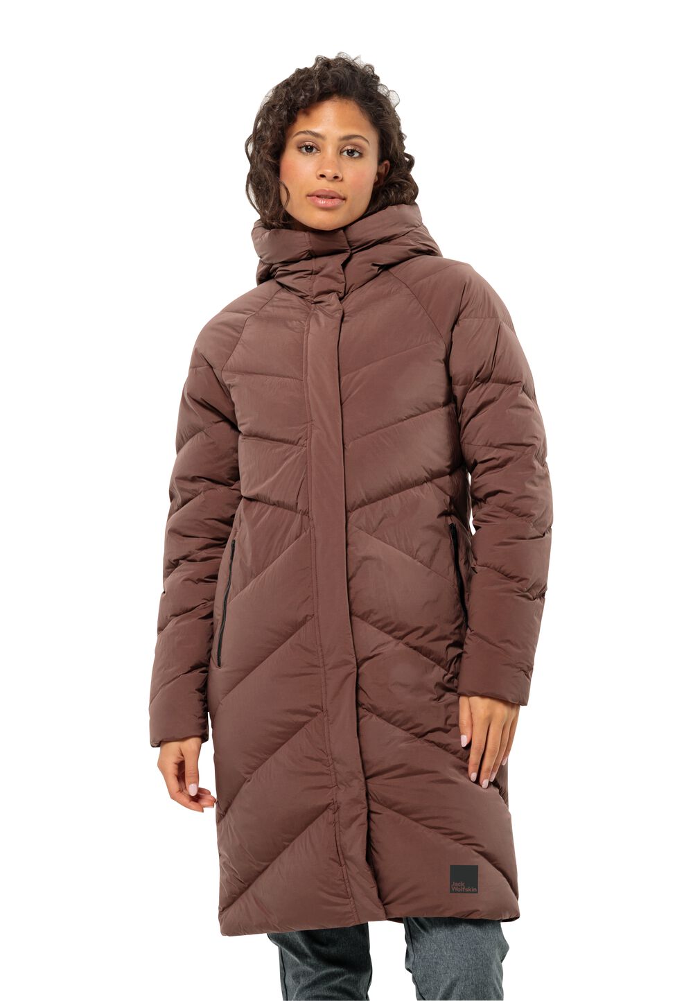 Jack Wolfskin Daunenmantel Damen Marienplatz Coat Women L wild ginger wild ginger von Jack Wolfskin