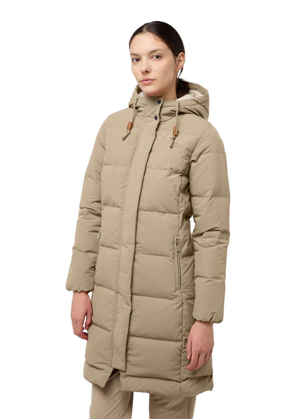 Jack Wolfskin Daunenmantel Damen Nordlicht Coat Women 2XL anis anis von Jack Wolfskin