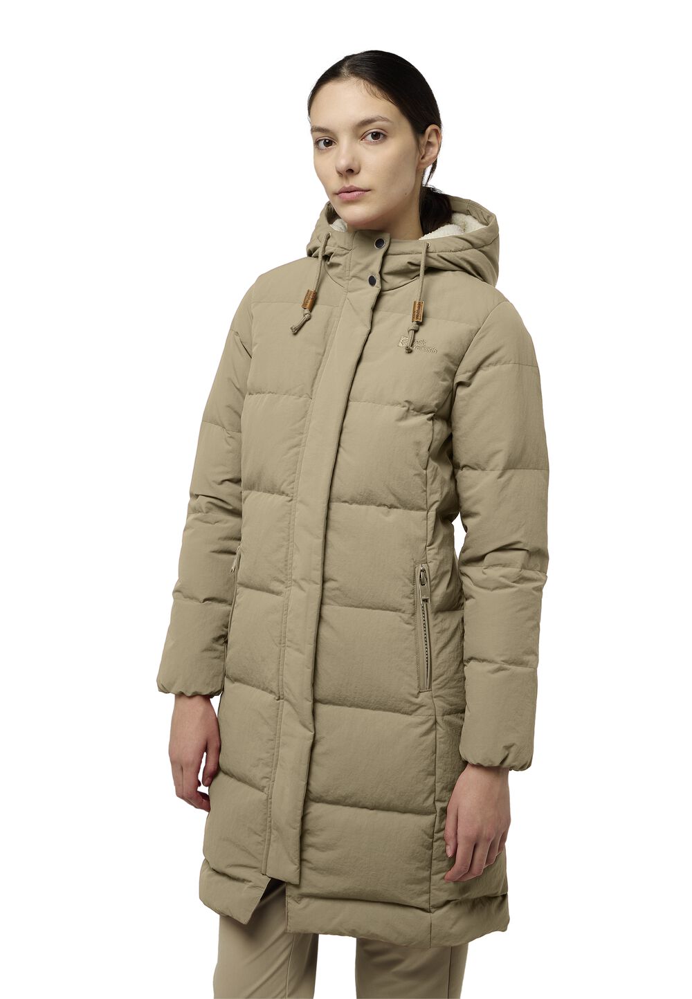 Jack Wolfskin Daunenmantel Damen Nordlicht Coat Women XS anis anis von Jack Wolfskin