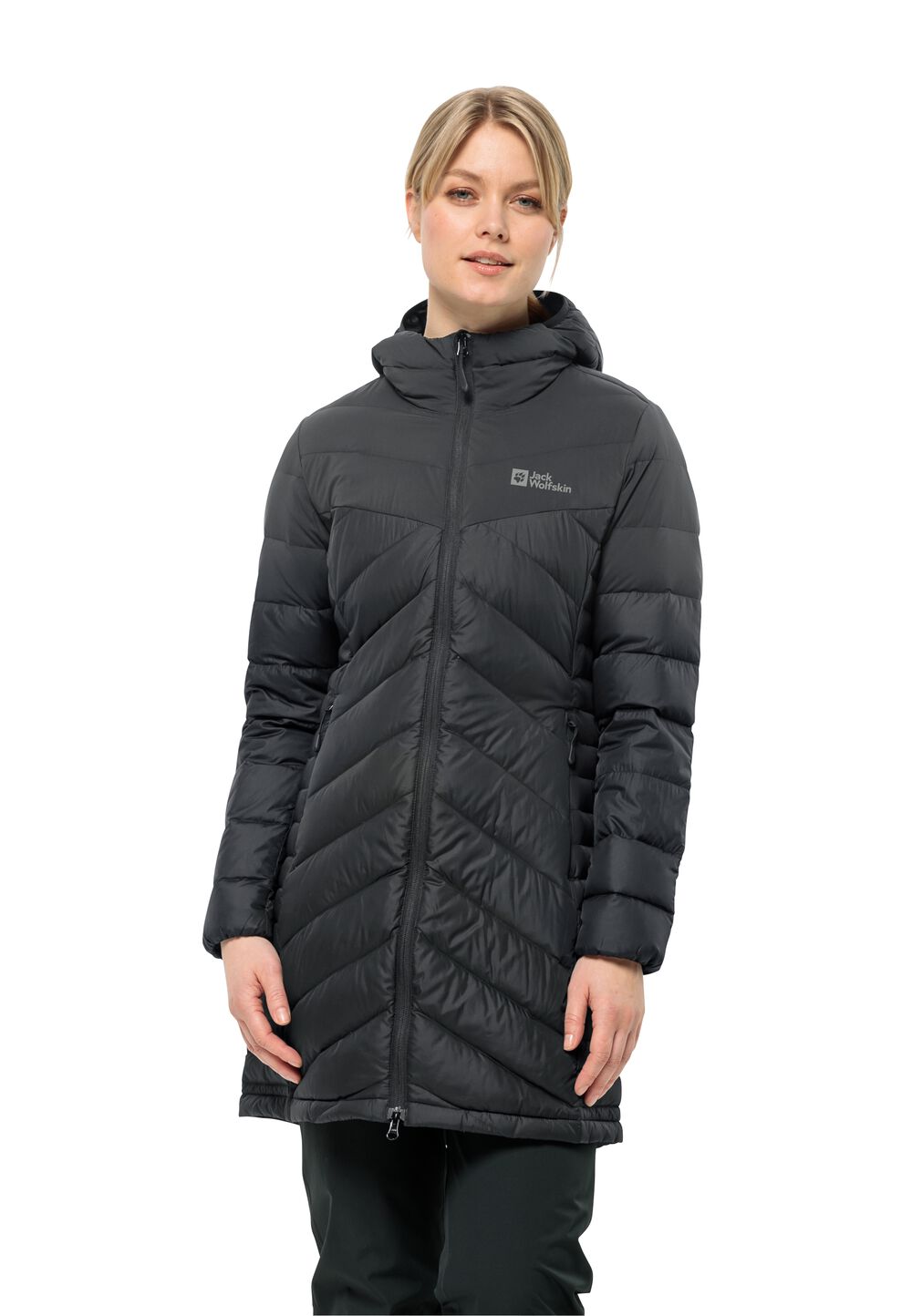 Jack Wolfskin Daunenmantel Damen Tundra Down Coat Women L schwarz black von Jack Wolfskin