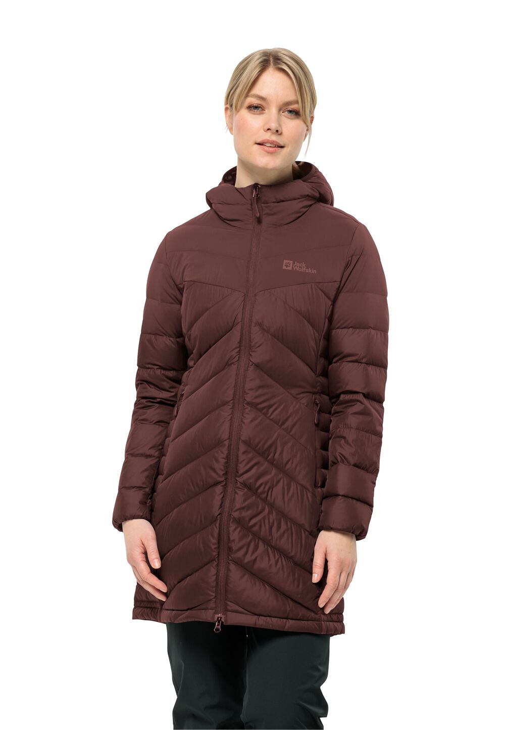 Jack Wolfskin Daunenmantel Damen Tundra Down Coat Women S dark maroon dark maroon von Jack Wolfskin