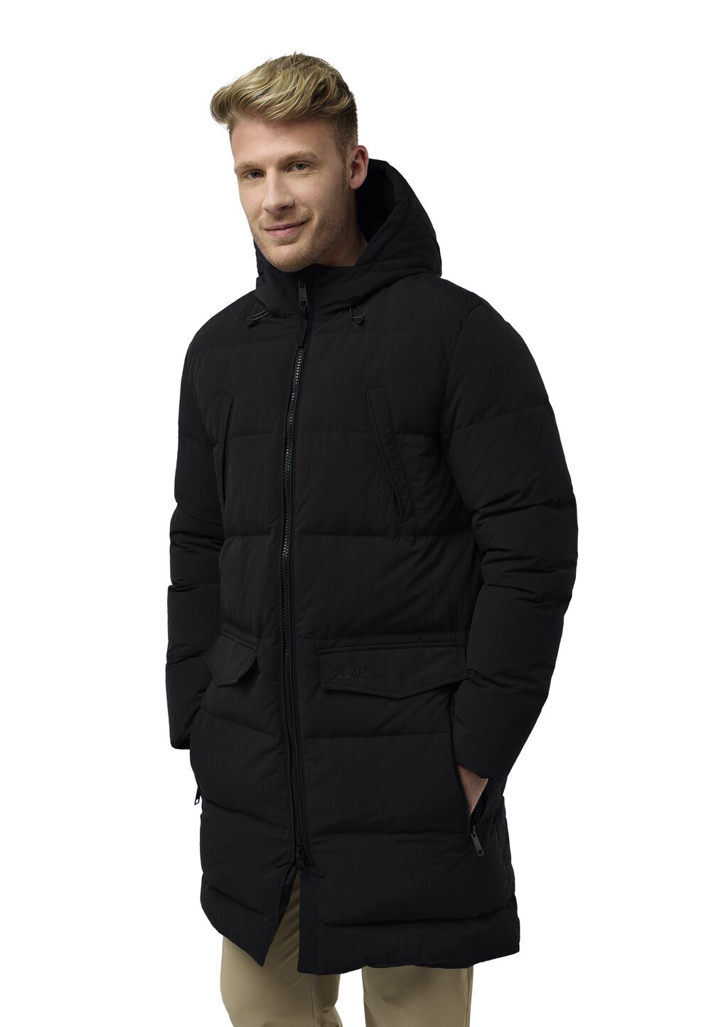 Jack Wolfskin Daunenmantel Herren Nordlicht Parka Men RDS 2XL black black von Jack Wolfskin