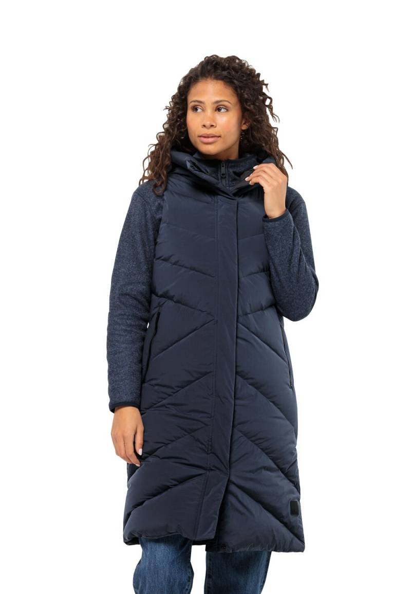 Jack Wolfskin Daunenweste Damen Marienplatz Vest Women RDS L blau night blue von Jack Wolfskin