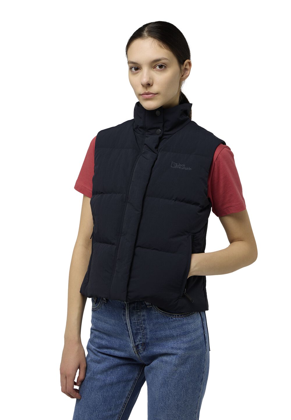 Jack Wolfskin Daunenweste Damen Nordlicht Vest Women RDS 2XL dark navy dark navy von Jack Wolfskin