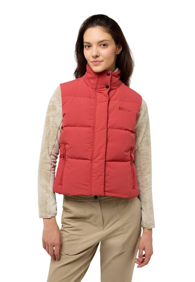 Jack Wolfskin Daunenweste Damen Nordlicht Vest Women RDS 2XL red coral red coral von Jack Wolfskin