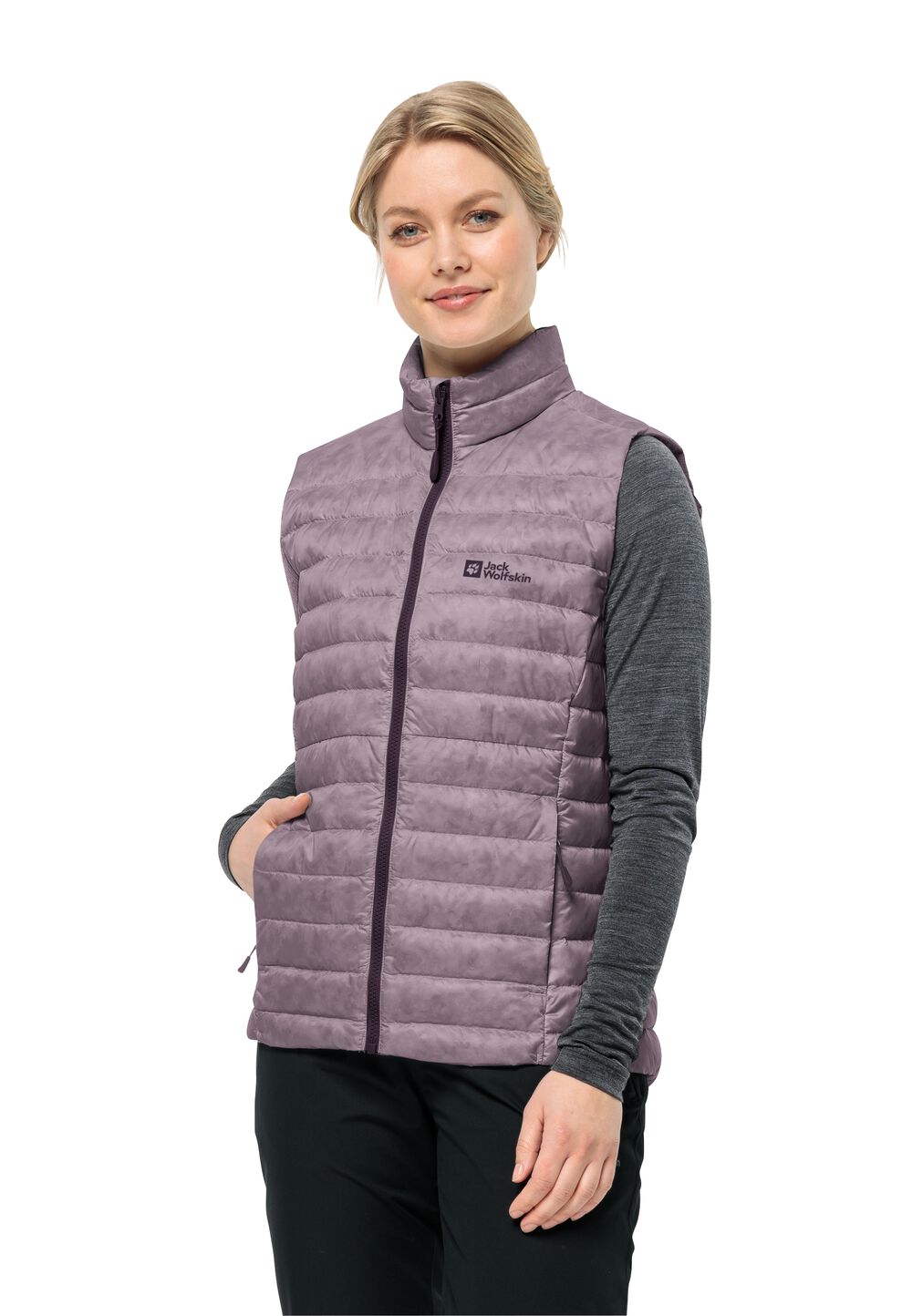 Jack Wolfskin Daunenweste Damen Pilvi Down Vest Women RDS 2XL wild blossom wild blossom von Jack Wolfskin